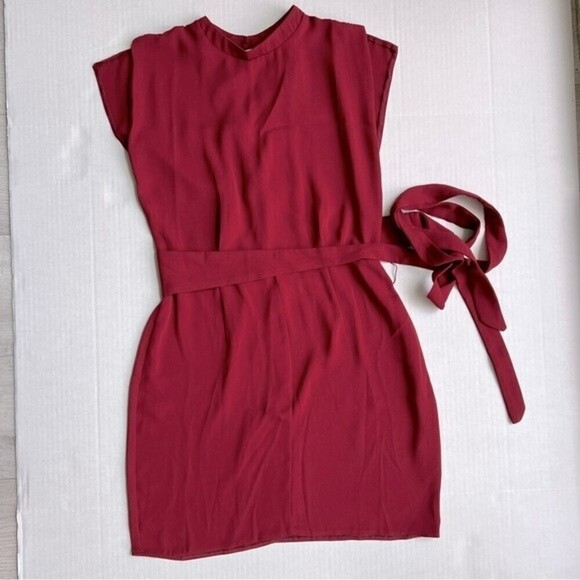 ASOS split sleeve mini dress with tie belt nwt - Picture 1 of 13